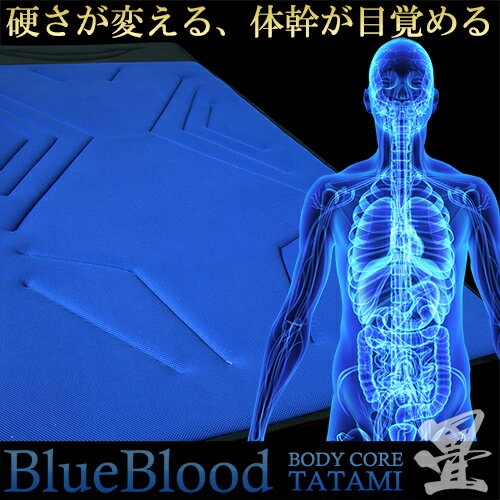 バリ硬！BluebloodボディコアマットTATAMIシングル/ブルーブラッド/腰のお悩み/マットレス/タタミ/畳/高反発