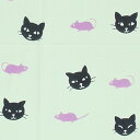 梨園染手ぬぐい 猫とねずみ【メール便可】手ぬぐい/てぬぐい/手拭い/和柄/注染/猫/ネコ/ねこ/ねず...