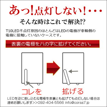 T10 led ポジション ナンバー灯　ダイヤモンドカット仕様10個1セット ゆうパケット送料無料（ホワイト・ブルー・アンバー)