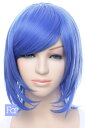 ウィッグ ショートレイヤー 青 【スタンダードブルー】【ウィ...