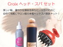 女性用ヘアケアセット第一弾!サロン製品の ヘマチン配合アミノ酸系シャンプーとベントナイト配合頭皮クレンジング剤に人気の電動頭皮洗浄ブラシをお買い得セットにしました!サロンで人気のヘッドスパをご自宅で! : Croix ヘッド・スパ セット【05P13sep13】