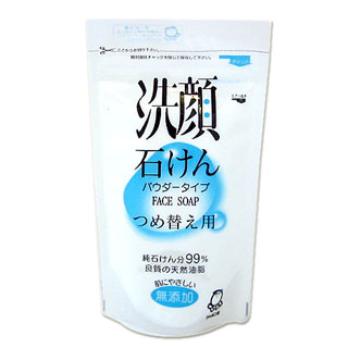 シャボン玉　洗顔石けん　パウダータイプ　つめ替え用　80g *純石けん分99%良質の天然油脂