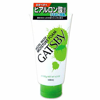 ギャツビー　フェイシャルウォッシュ　モイスチャーフォーム　130g　GATSBY　mandom *肌すべすべヒアルロン酸配合うるおい洗顔