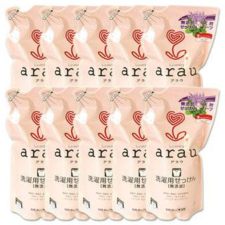 ●感謝セール！　ケース販売　サラヤ　arau.　アラウ．洗濯用せっけん　詰替用　1L×10個　saraya *