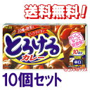 ●送料無料 エスビー とろけるカレー 辛口 180g 10皿分(5皿分×2)×10個 S&B