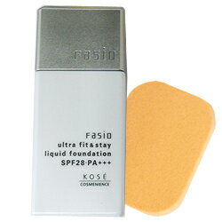 コーセー　【Fasio】　ファシオ　ウルトラフィット＆ステイ　リキッドファンデーション　SPF28　PA+++　30mL