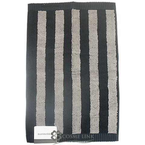 【メール便(ゆうパケット)対応】 marimekko マリメッコ Kaksi Raitaa カクシ ライタ ゲストタオル ブラック×グレー 67318/067 【あす楽_土曜営業】