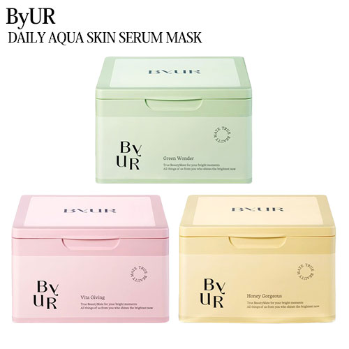 ByUR <strong>バイユア</strong> デイリーアクアセラムマスク 30枚 310g 各種選択 ByUR パック・マスク 送料無料