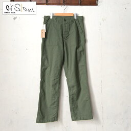 【orslow】オアスロウMEN'S US ARMY FATIGUE PANTS（<strong>01-5002</strong>）メンズ USアーミー ファティーグパンツ4ポケ 軍パングリーン（16）z5x