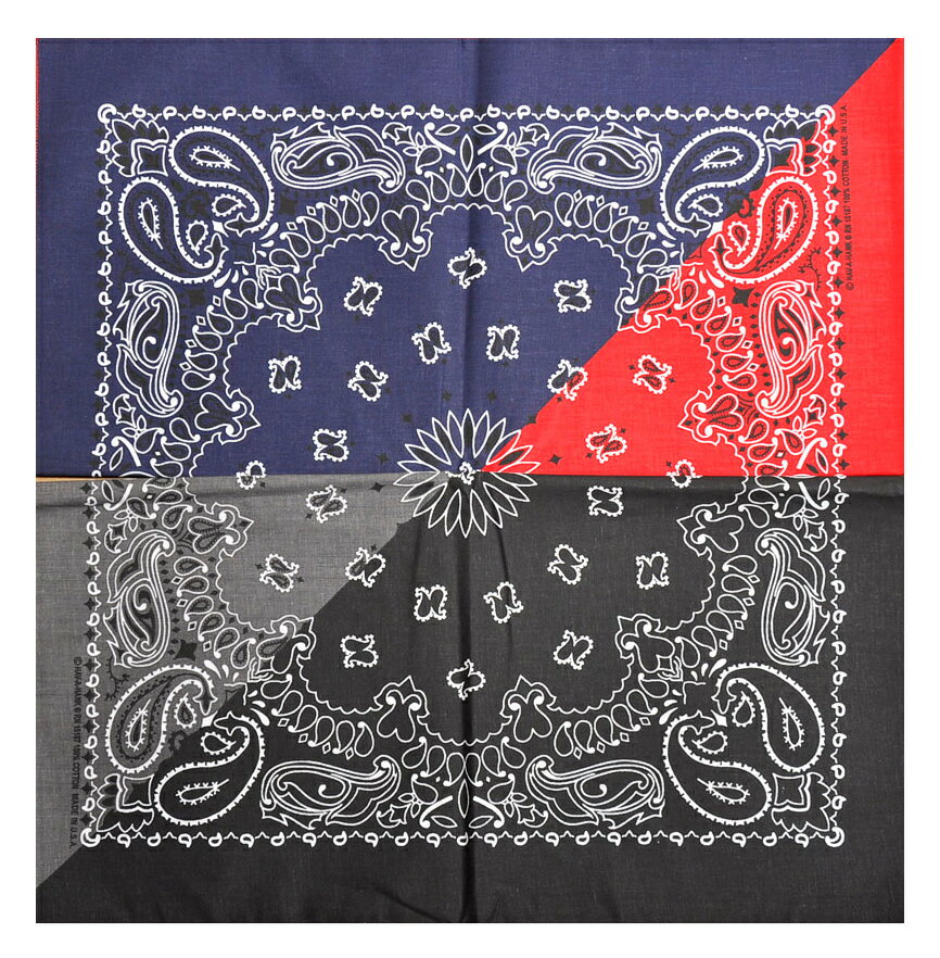 THE BANDANNA COMPANY バンダナカンパニー【HAV-A-HANK】ハバハンクBANDANA（バンダナ）SPLITS　PAISLEY（ペイズリー柄）2トーン 全2色