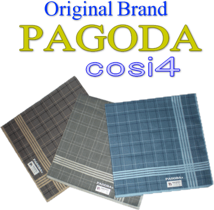 24'メンズハンカチーフ　オリジナルブランド「PAGODA cosi14」