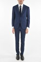 CORNELIANI コルネリアーニ Blue スーツ 817203 8117213 012 メンズ VIRGIN WOOL SILK FLAX ACADEMY SUIT WITH NOTCH LAPEL 【関税・送料無料】【ラッピング無料】 dk