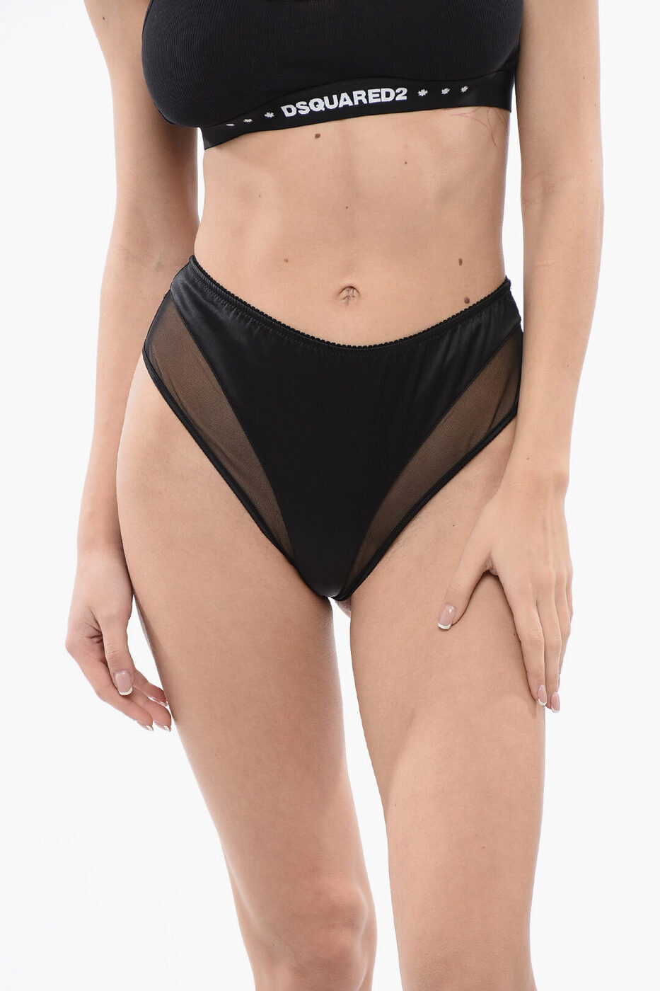 ドルチェ&ガッバーナ DOLCE&GABBANA アンダーウェア レディース Underwear SILK SLIP WITH SHEER DETAILING O2C63T ONL25 N0000 関税 送料無料 ラッピング無料 2020SS dk