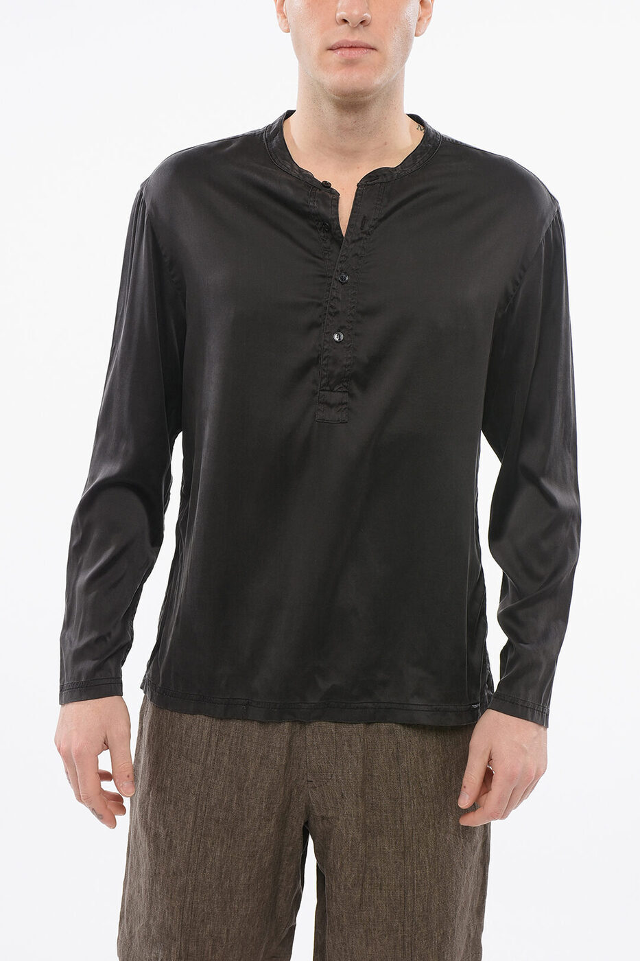 トム フォード TOM FORD アンダーウェア メンズ Underwear LONG SLEEVED PAJAMA TOP WITH BUTTONS T4H161010 0 202 関税 送料無料 ラッピング無料 2020SS dk