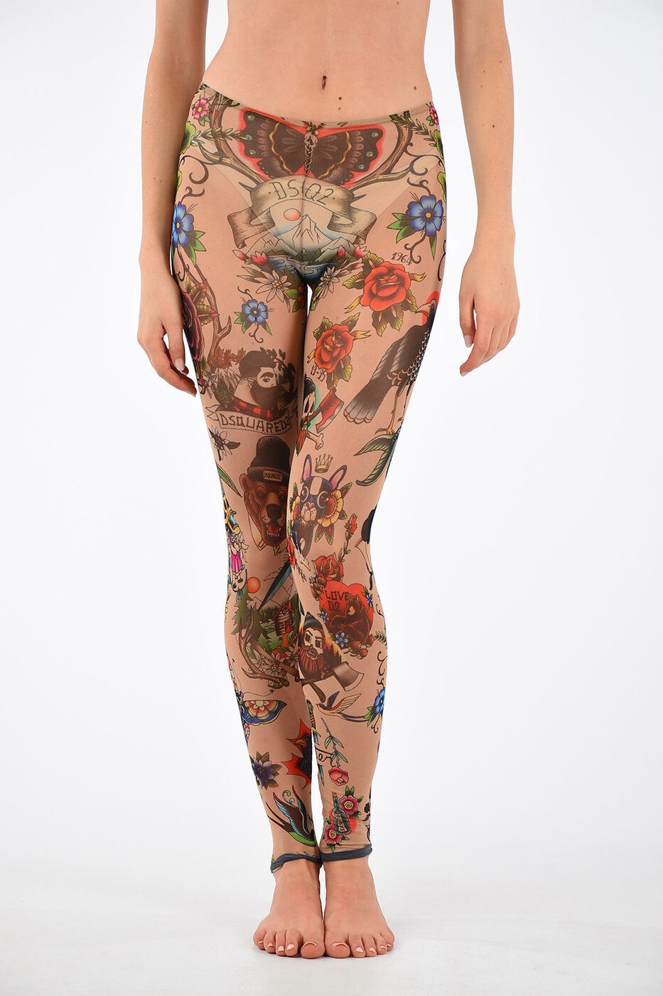 ディースクエアード DSQUARED2 アンダーウェア レディース Underwear PRINTED LEGGINGS S83D8N471420 SJPISA01W17 999 関税 送料無料 ラッピング無料 2020SS dk