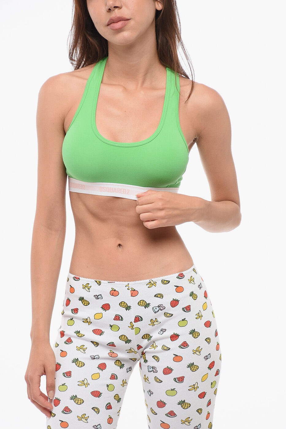 ディースクエアード DSQUARED2 アンダーウェア レディース Underwear MICROFIBER SPORT BRA WITH LOGOED ELASTIC BAND D8RG24400 ISA01 369 関税 送料無料 ラッピング無料 dk