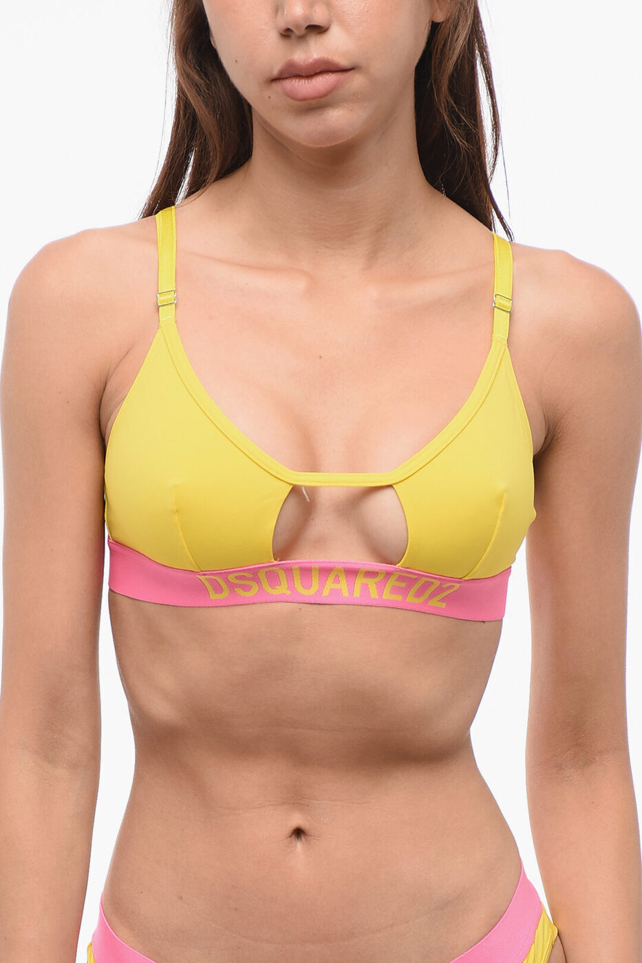 ディースクエアード DSQUARED2 アンダーウェア レディース Underwear TRIANGLE BRA WITH LOGOED BAND AND CUT OUT D8R164250 ISA01 722 関税 送料無料 ラッピング無料 dk