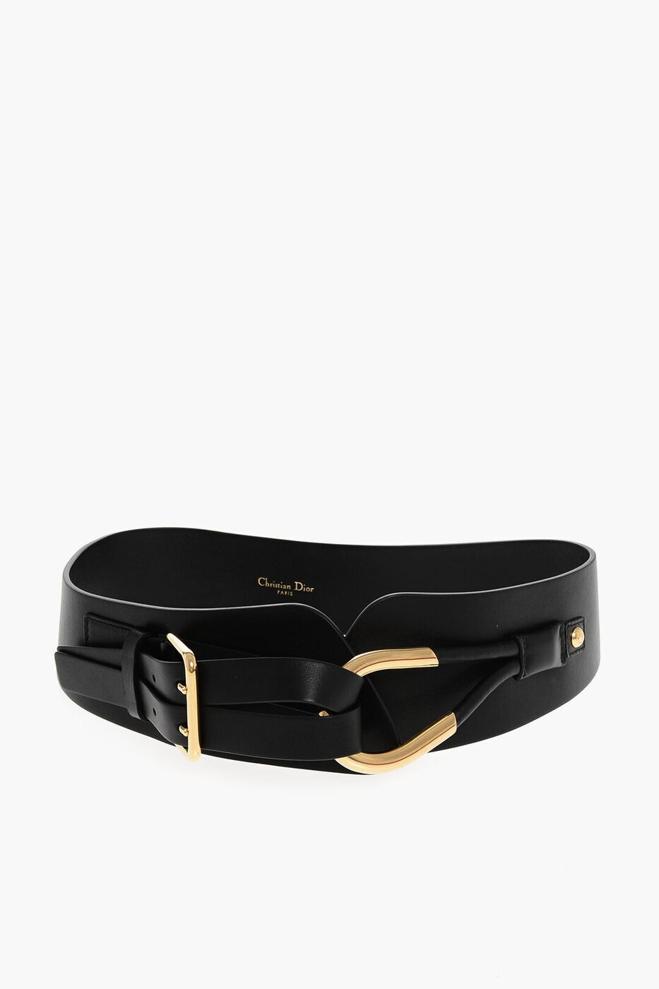 ディオール CHRISTIAN DIOR ベルト レディース Belts LEATHER BELT WITH GOLDEN DETAILS 70MM B0579UVWV/900 関税 送料無料 ラッピング無料 2020AW dk