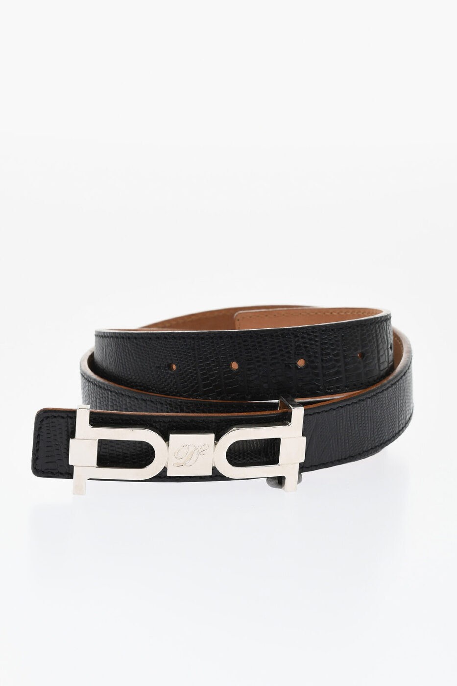 ディースクエアード DSQUARED2 ベルト レディース Belts CROCODILE EFFECT LEATHER BELT WITH SILVER-TONE ANCHOR BUCKLE BEW0076 12901263 M1074 関税 送料無料 ラッピング無料 dk