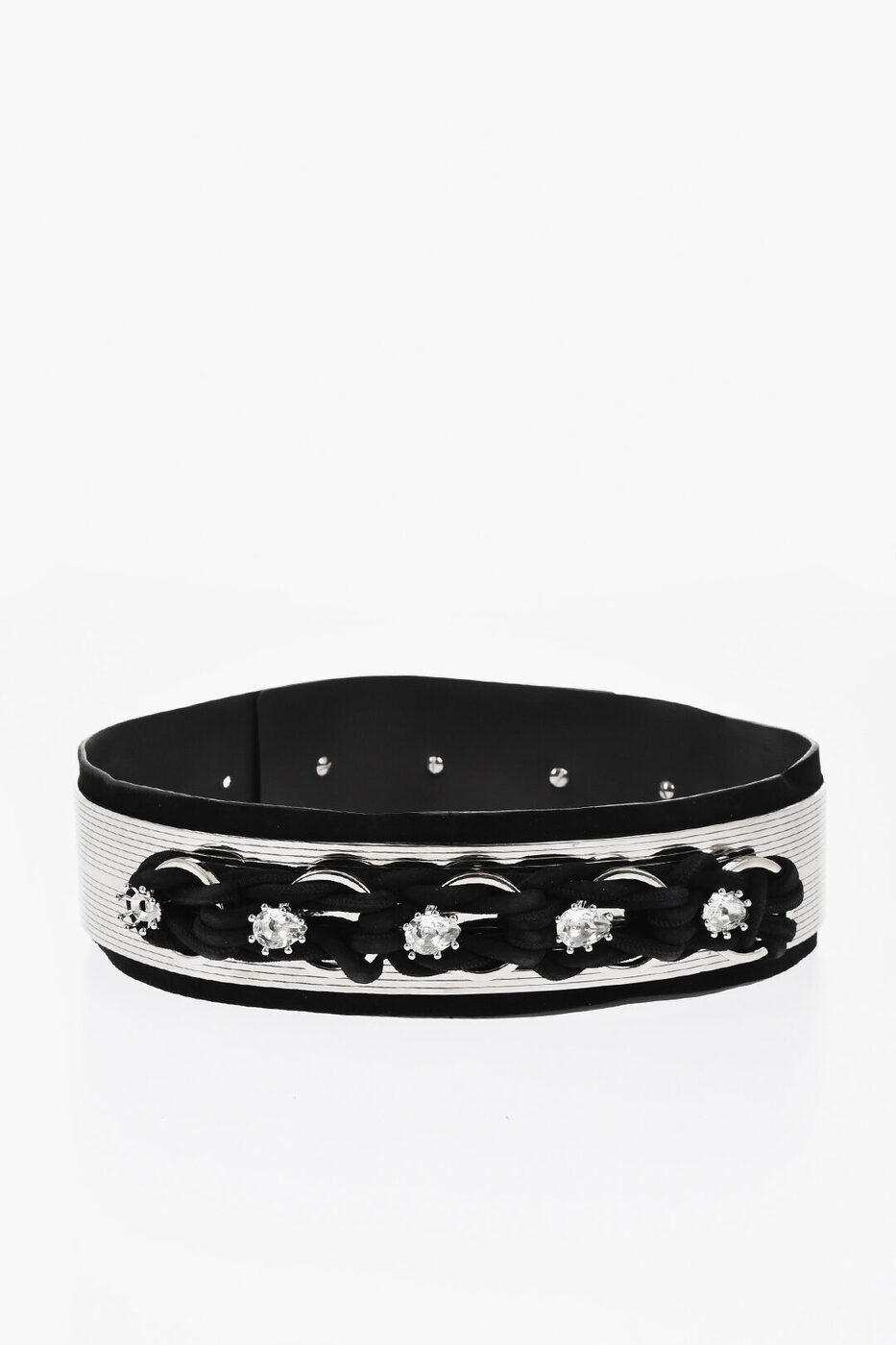 ディースクエアード DSQUARED2 ベルト レディース Belts LEATHER BELT WITH METAL APPLICATIONS 70MM W17BE5014 1121 M802 関税 送料無料 ラッピング無料 dk