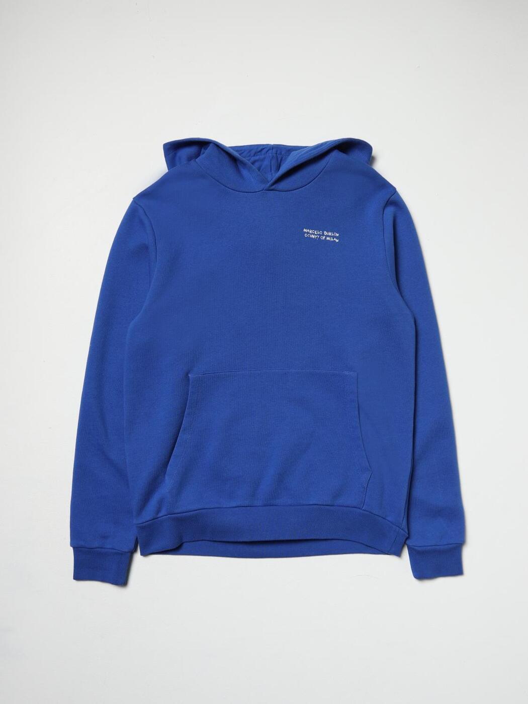 <strong>マルセロ</strong>・ブロン MARCELO BURLON クルーネックジャンパー ニットウェア ボーイズ ブルー Crew neck jumpers CBBB001F22FLE001 Blue 関税 送料無料 ラッピング無料 2023AW gi