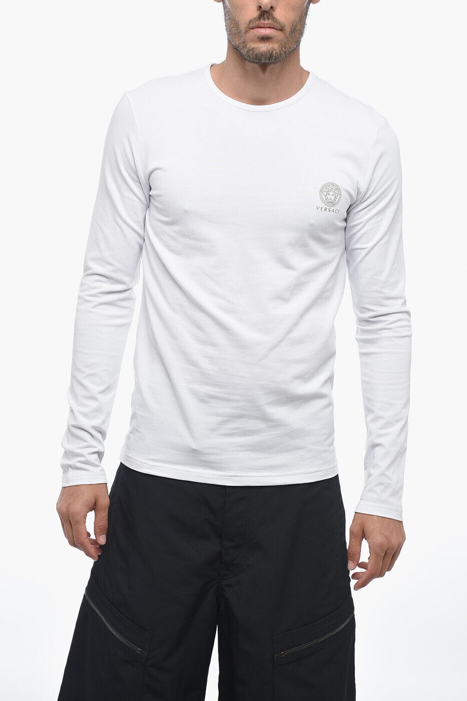 ヴェルサーチ VERSACE アンダーウェア メンズ ホワイト Underwear AU10197 A232741 A1001 関税 送料無料 ラッピング無料 2025SS dk