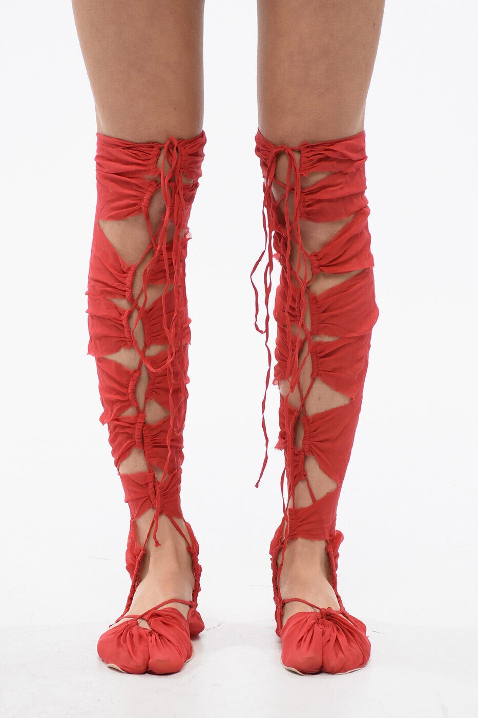 メゾン マルジェラ MAISON MARGIELA 靴下 ソックス レディース レッド Socks S29TL0047 S53890 307 関税 送料無料 ラッピング無料 2025SS dk