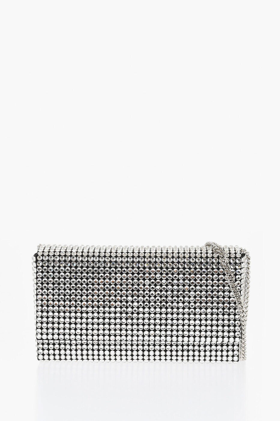アミナ モアディ AMINA MUADDI クラッチバッグ レディース ブラック Clutch and wristlets bags SUPERAMINI PALOMA BLACK WHITE 関税 送料無料 ラッピング無料 2025AW dk