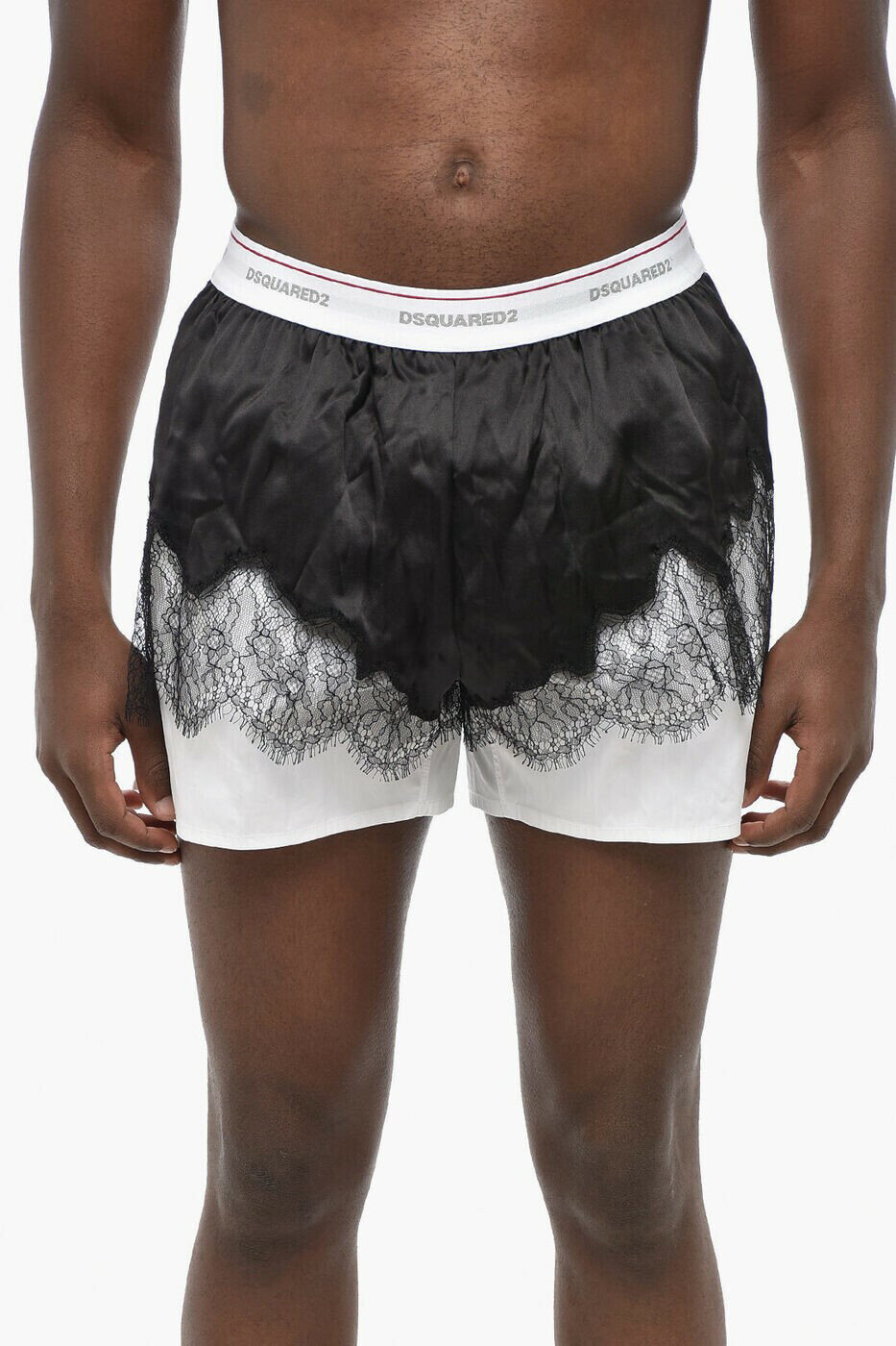 ディースクエアード DSQUARED2 アンダーウェア メンズ ブラック Bodysuits D9LE64950 ISA01 BLACK WHITE 関税 送料無料 ラッピング無料 2025AW dk