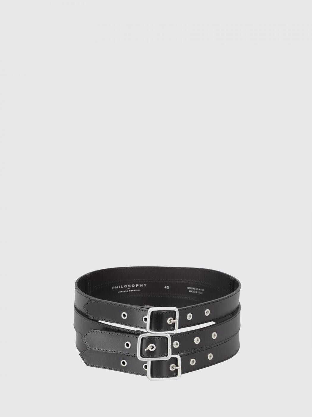 フィロソフィー PHILOSOPHY DI LORENZO SERAFINI ベルト レディース ブラック Belts 30025775 Black 関税 送料無料 ラッピング無料 2025AW gi