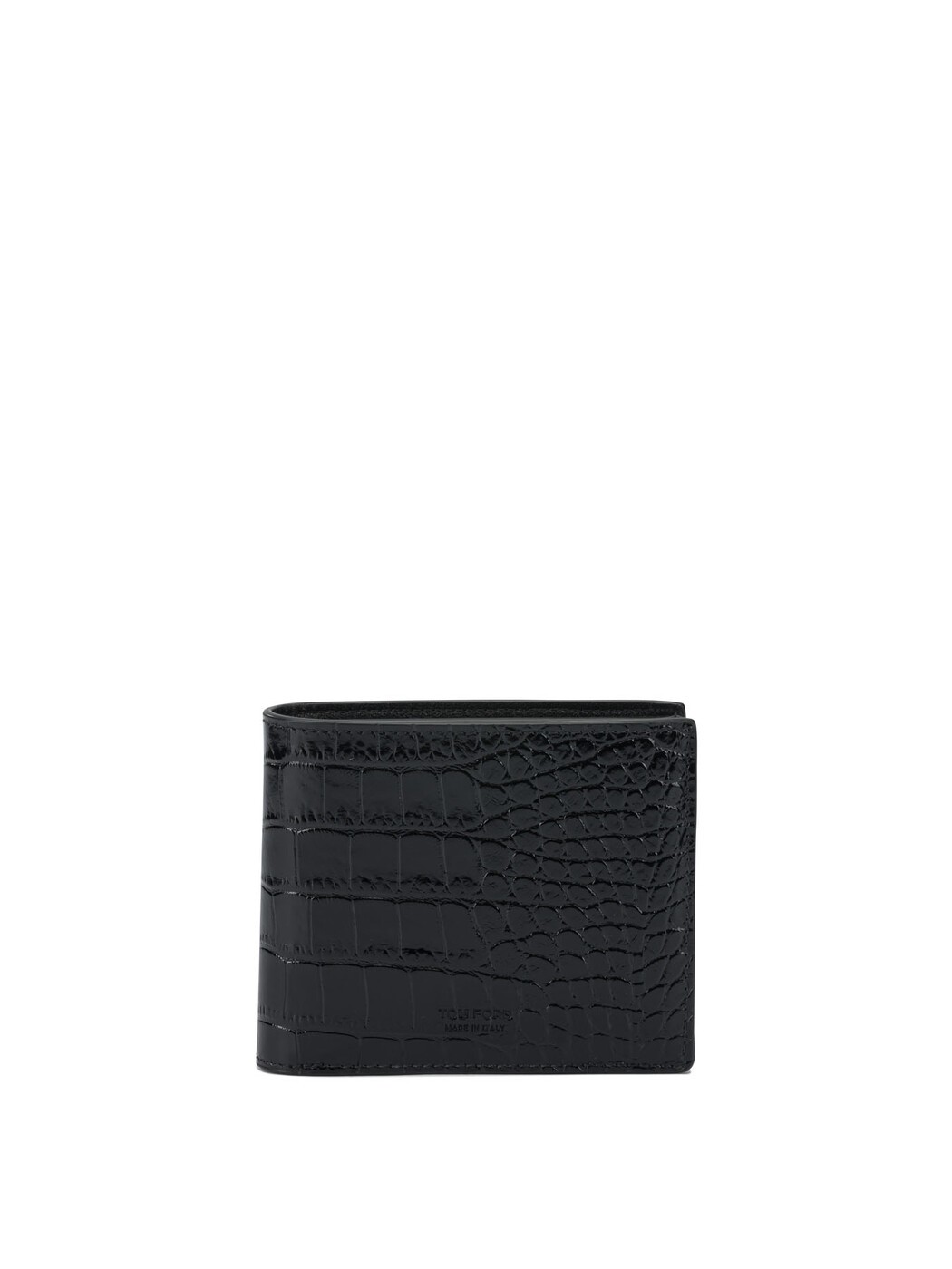 トム フォード TOM FORD カードホルダー 財布 メンズ ブラック Wallets and Card Holders Crocodile print leather wallet Y0410LCL439S1N001 Black 関税 送料無料 ラッピング無料 2025AW vi