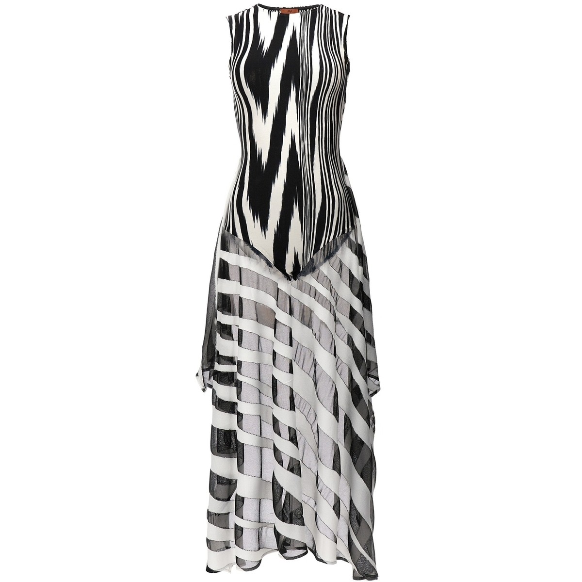 ミッソーニ MISSONI アンダーウェア レディース ホワイト Underwear Tray patterned bodysuit DS23SK3FBK026AF9001 White/Black 関税 送料無料 ラッピング無料 2023SS ju