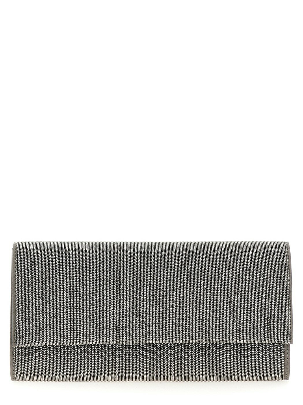 ブルネロクチネリ BRUNELLO CUCINELLI クラッチバッグ レディース シルバー Clutch and wristlets bags 'Precious' clutch MBMON2560C736 Silver 関税 送料無料 ラッピング無料 2024AW ju