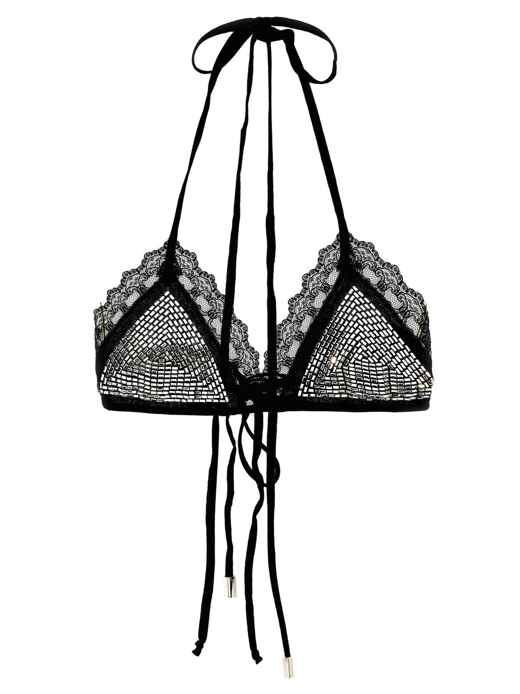 アティコ ATTICO アンダーウェア レディース ブラック Underwear Rhinestone bra 250WCL00001100 Black 関税 送料無料 ラッピング無料 2025SS ju