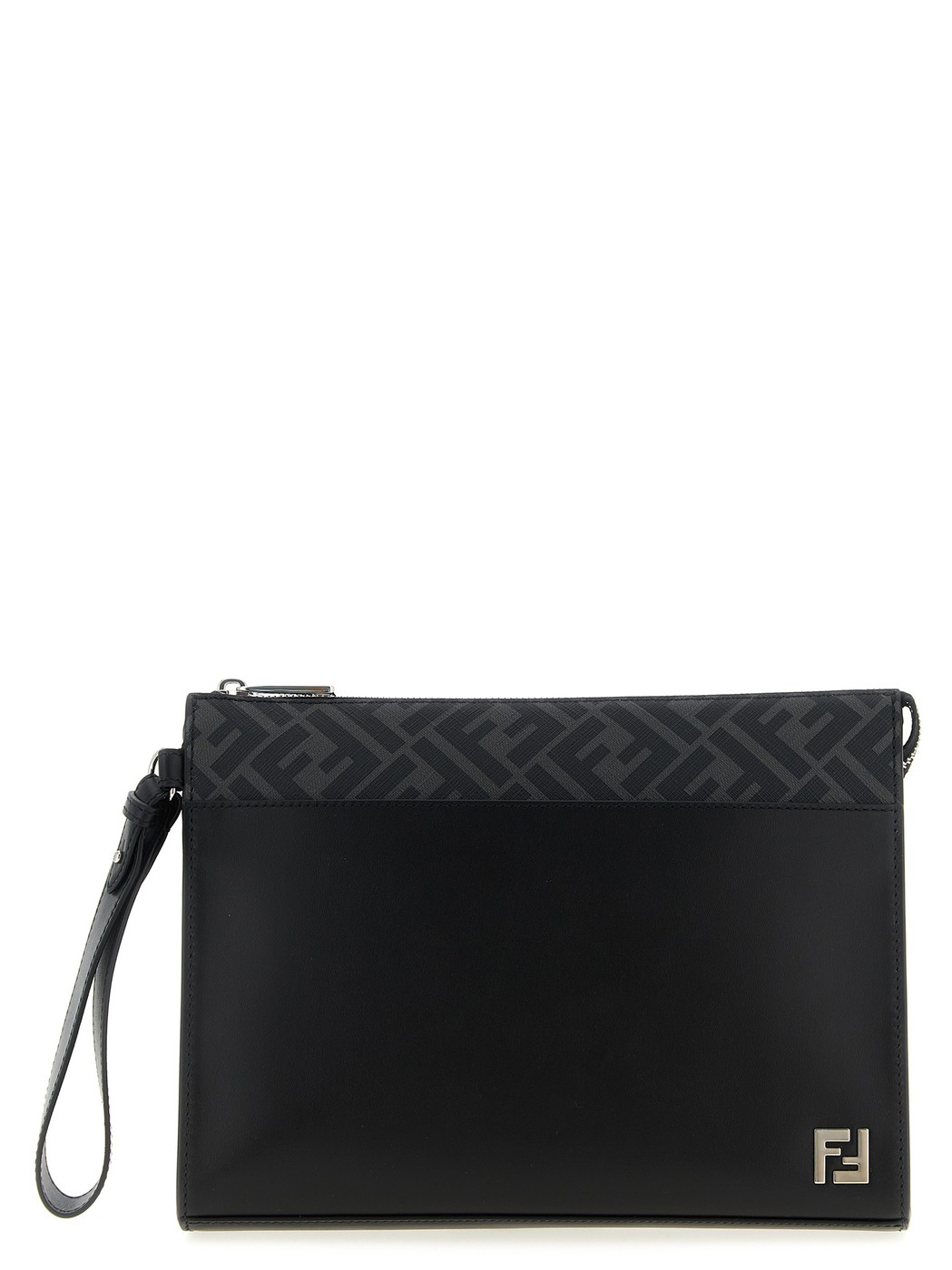 フェンディ FENDI クラッチバッグ メンズ ブラック Clutch and Wristlets Bags 'Squared FF' clutch 7VA491AJF0F0GXN Black 関税 送料無料 ラッピング無料 2025AW ju