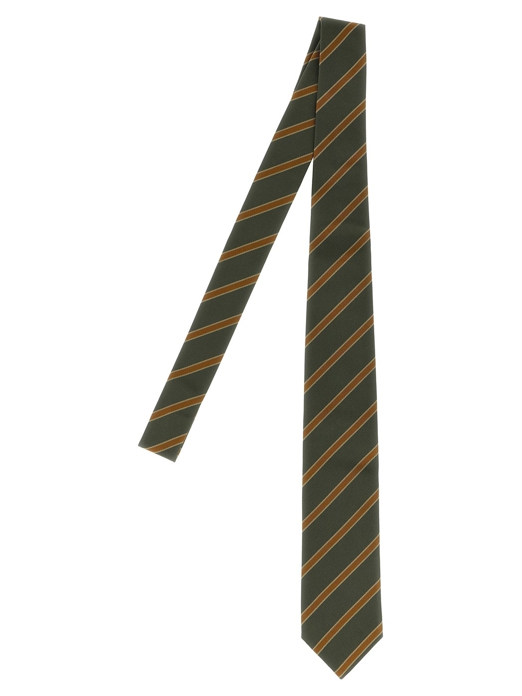 オーラリー AURALEE 蝶ネクタイ タイ ネクタイ メンズ グリーン Ties and bow ties Striped tie A25AT01SSOLIVESTRIPE Green 関税 送料無料 ラッピング無料 2025AW ju