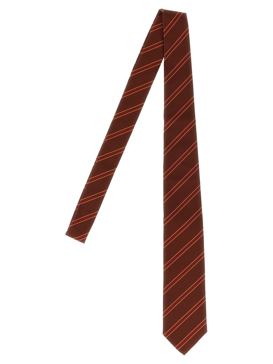 オーラリー AURALEE 蝶ネクタイ タイ ネクタイ メンズ レッド Ties and bow ties Striped tie A25AT01SSBURGUNDYSTRIPE Bordeaux 関税 送料無料 ラッピング無料 2025AW ju