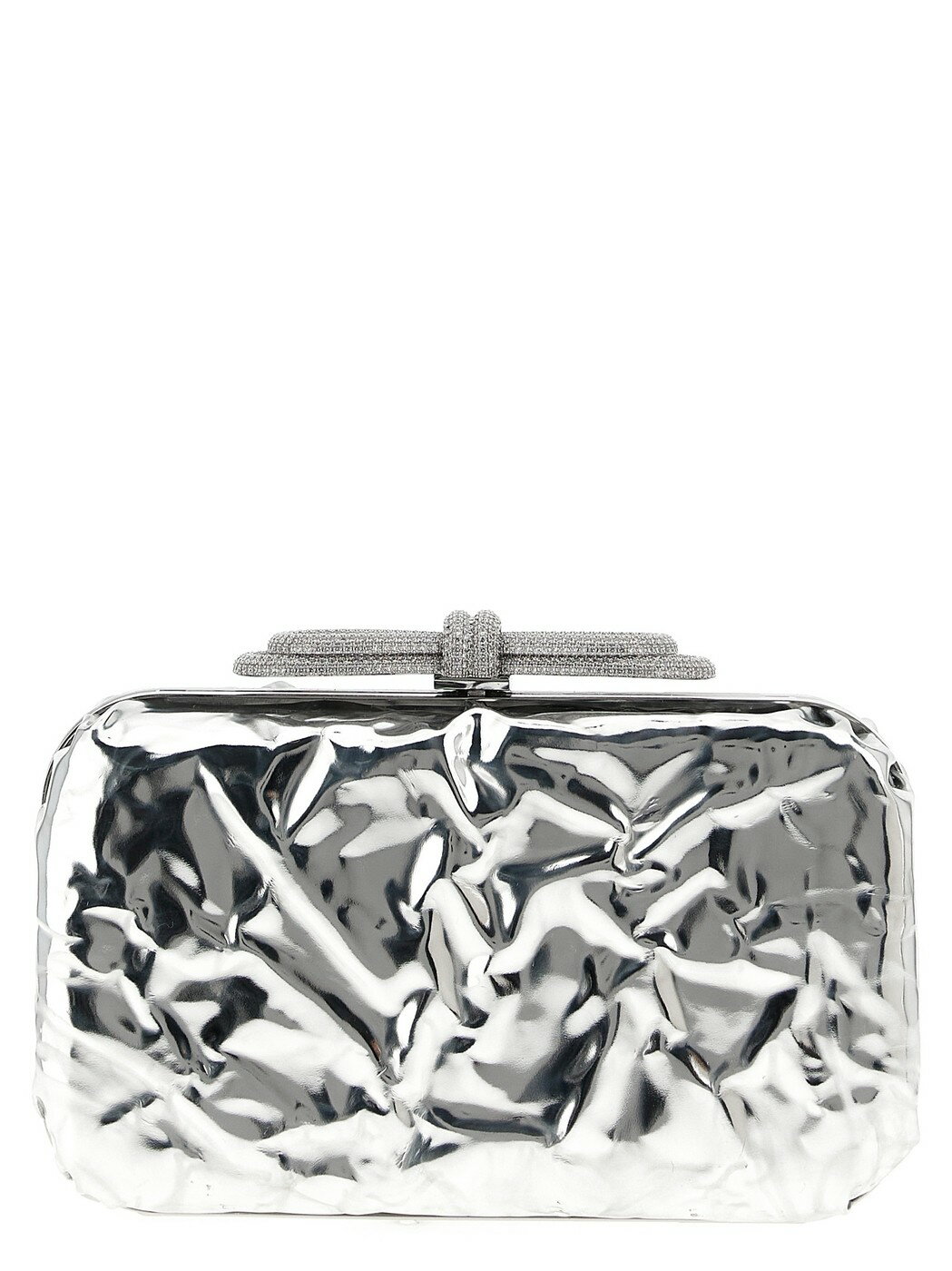 マッハ&マッハ MACH & MACH クラッチバッグ レディース シルバー Clutch and wristlets bags 'Double Bow Wrapped Mirror' clutch PF25BG0002WRPSIL Silver 関税 送料無料 ラッピング無料 2025AW ju