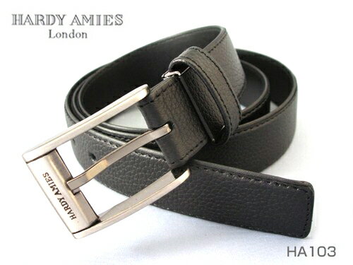 英国王室専属デザイナー　HARDY AMIES ハーディエイミス　メンズベルト ビジネス M　ビジネスベルト　（ピンタイプ／ブラック） あす楽対応：東北、関東、甲信越、北陸、東海、近畿、中国、四国、九州／15時まで当日発送／土日祝発送不可