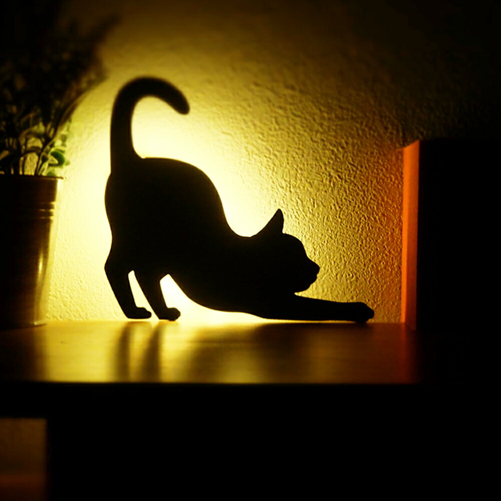 【ショップ限定】CAT Wall Light キャットウォールライト　壁面取付LEDライト「のびのび」