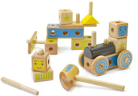 大工 おもちゃ｜つみき 大工さんセット｜木のおもちゃ 工具 知育玩具 2歳 男の子 女の子 内祝い...:craftgrain:10000163