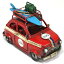 ブリキのおもちゃ ブリキ製 ヴィンテージカー「フィアット500（レッド）」L20cm ブリキ おもちゃ アンティーク レトロ 車 イタリアン 雑貨 インテリア
