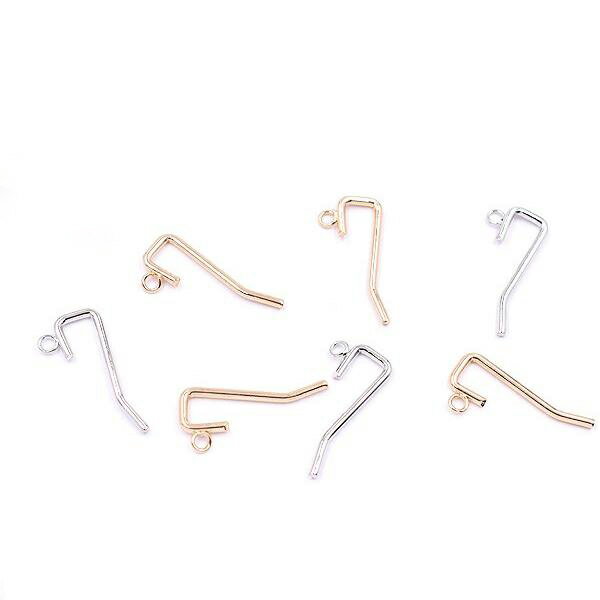 即日発送！大特価 ! <strong>ポニーフック金具</strong> ヘア金具 カン付 14×31mm（10ヶ）