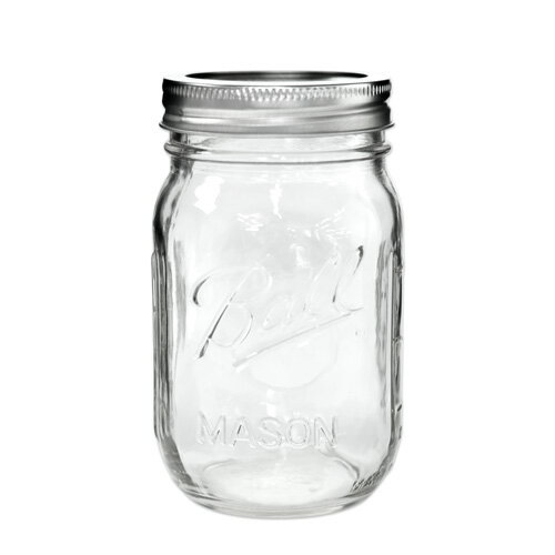 ボールメイソンジャー レギュラーマウス 480ml / Ball Mason Jar Regular Mouth 16oz