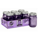 ボールメイソンジャー正規品 レギュラーマウス 480ml パープル 6個入 / Ball Mason Jar Heritage Collection Purple 16oz 6pc Setの写真