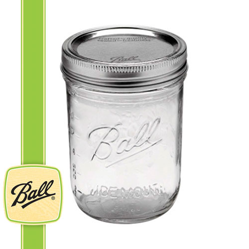 ボール メイソンジャー正規品　ワイドマウス 16oz (480ml) Ball Mason Jar