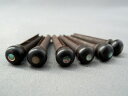 エボニーブリッジピン5.2mm・5.3mm・5.4mmメキシコ貝(アバロン貝)ドット 3度