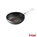 スタイリッシュなステンレスハンドルティファール IHセレクティブ ウォックパン(いため鍋) 28cm