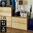 【 最大15%OFFクーポン 】 【開梱設置送料無料/受注製作】 桐チェスト 幅60cm 2段 奥行44 クローゼット収納 桐たんす 桐箪笥 完成品 衣類収納 湿気対策 和風 チェスト 木製 60幅 桐 タンス 国産 大川家具 日本製