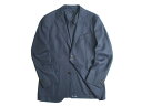 J.PRESS Jプレス ジャケット ブレザー PEPPIN MERINO使用 ウール100% チェック柄 ネイビー L-01 LL-02▲120▼90624a05